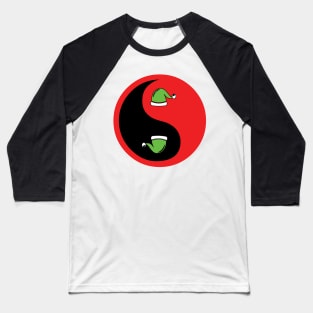 Christmas Yin-Yang 5 Baseball T-Shirt